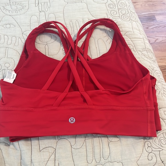Lululemon Energy Longline Bra - Bundle 2 for 1 - Dark Red size 8 - Picture 5 of 5